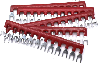 BUS BAR LINK - RED, 35A/12 Position 