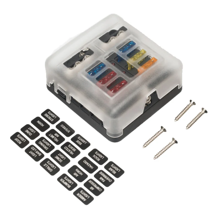 FUSE BOX 6W W/COWER