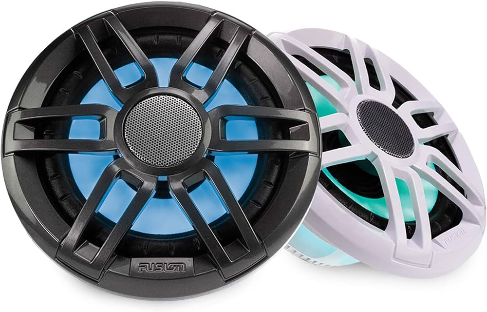Fusion® XS Series Marine Speakers 7.7" 240-Watt Sports Marine Speakers (Pair) with RGB LED Lighting