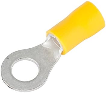 INSULATED RING TERMINAL 5.5X8MM NYL YEL