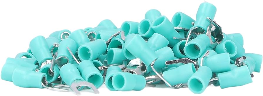 INSULATED U TERMINALS 1.25X5.5MM NYL GRN