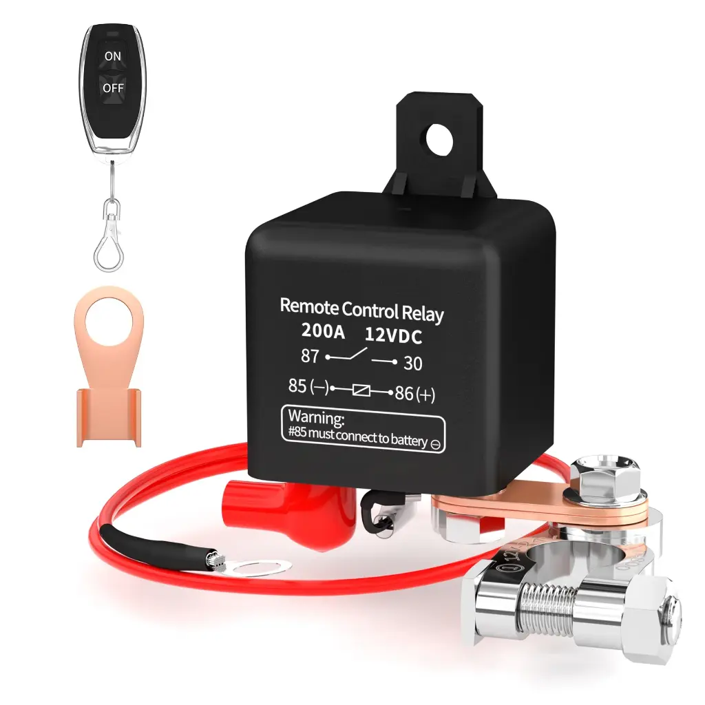 RELAY 200A/ 12VDC WITH WIRELESS CONTROL KEY