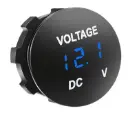 DC VOLT METER DOMED 19MM  5-48V 