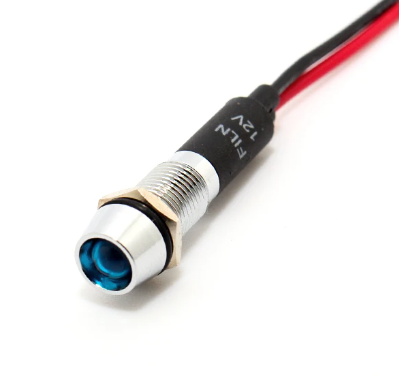  LIGHT INDICATOR -BLU 8MM
