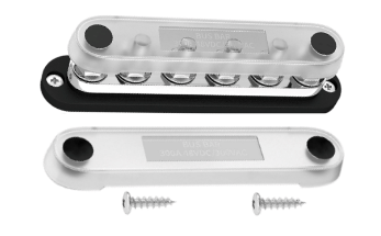 [BB300-T4M10-C-RBOX1] BUSBAR TERMINAL BLOCK HD BLK 6XM10 