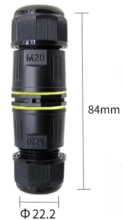 [JM-M20] CONNECTOR STR M20 IP68 FOR 10MM CABLE