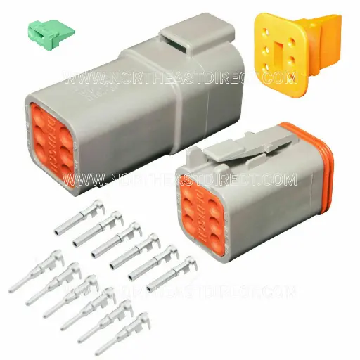 [DT0X-6] DT 6PIN CONNECTOR PAIR