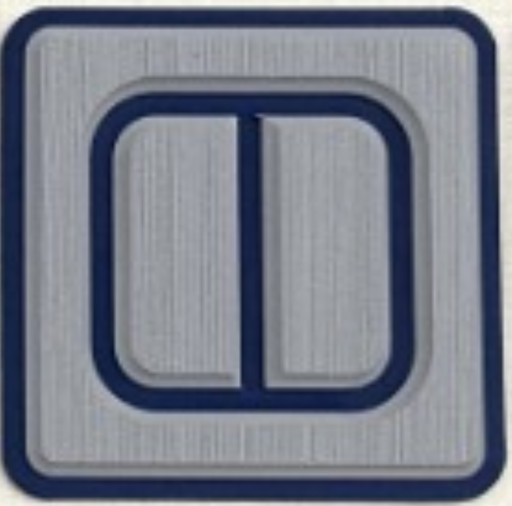 [EVA-GRY-DBLU-6MM] EVA MARINE DECKING SHEET 4'x8'  Grey / Dark Blue