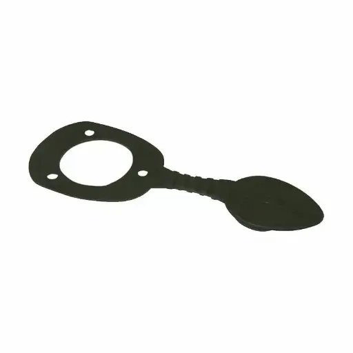 [RH-38-CAP-PU-BLK] FLAP CAP COR 38MM RODHOLDER -BLK