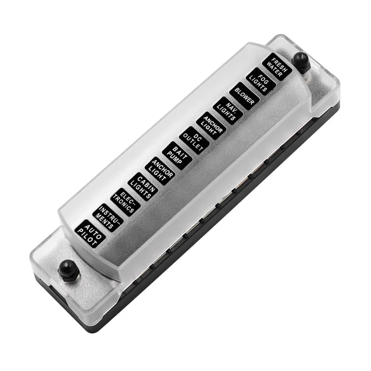 FUSE BOX 12W-INLINE W/COWER