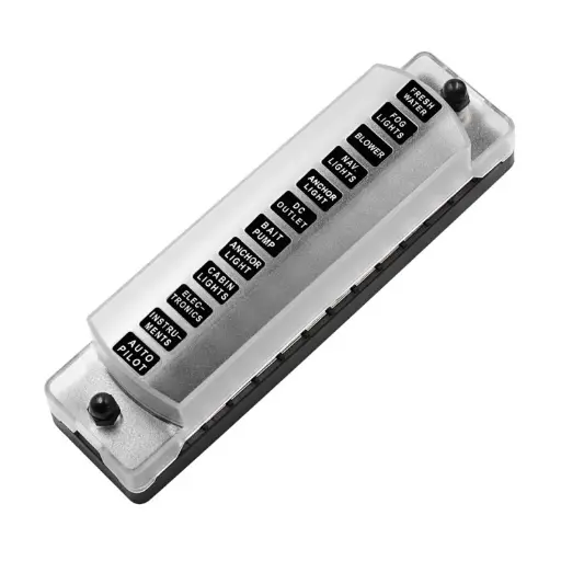 [FB-1902] FUSE BOX 12W-INLINE W/COWER