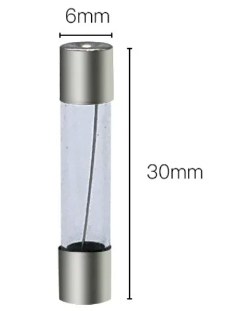 [F-TUBE-6X30MM-15A] FUSE TUBE 6X30MM 15A