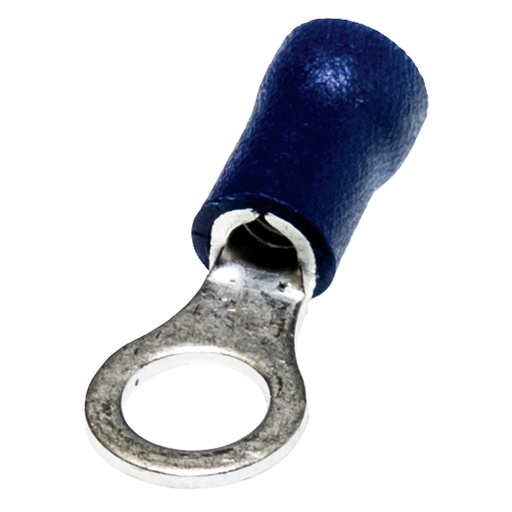 [RVS2-6-BLU] INSULATED RING TERMINAL 2X6MM NYL BLU