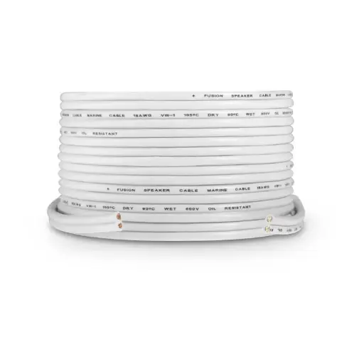 [010-12898-20] WIRE SPEAKER CABLE WHITE 2C 12AWG 4SQMM - FUSION