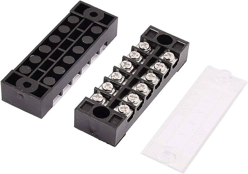 [TB-3506-BLK] BUSBAR TERMINAL BLOCK LINK BAR BLK, 35A 6WAY
