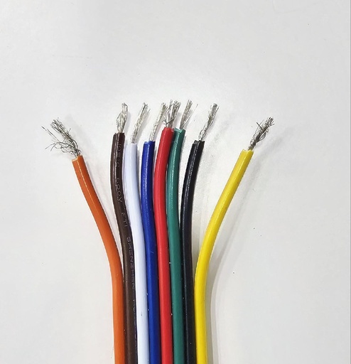 [WIRE RGBWW-8C-18AWG] WIRE RGBBBWYO 8 CORE 18AWG 0.8SQMM TIN COPPER 