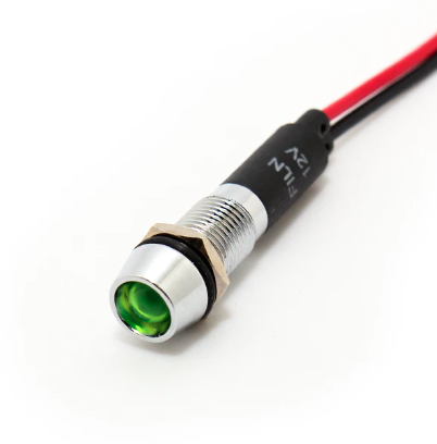 [XD81W-GRN]  LIGHT INDICATOR -GRN 8MM