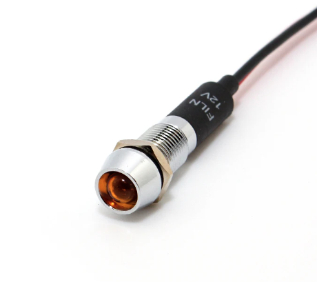 LIGHT INDICATOR -YEL 8MM