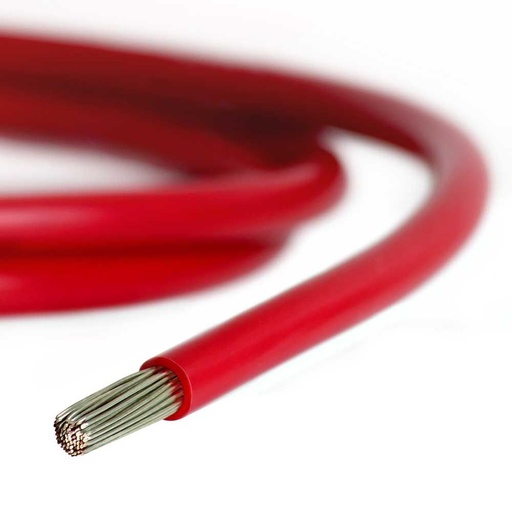 [KC13R] BATTERY CABLE 13MMSQ - RED TINTED COPPER