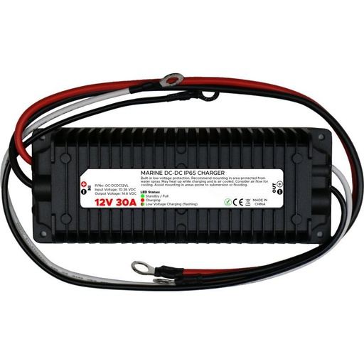 [DCDC12-24VTO12VCHRG] DC DC CHARGER 0-36V TO 14V 30A REGULATED CHARGER