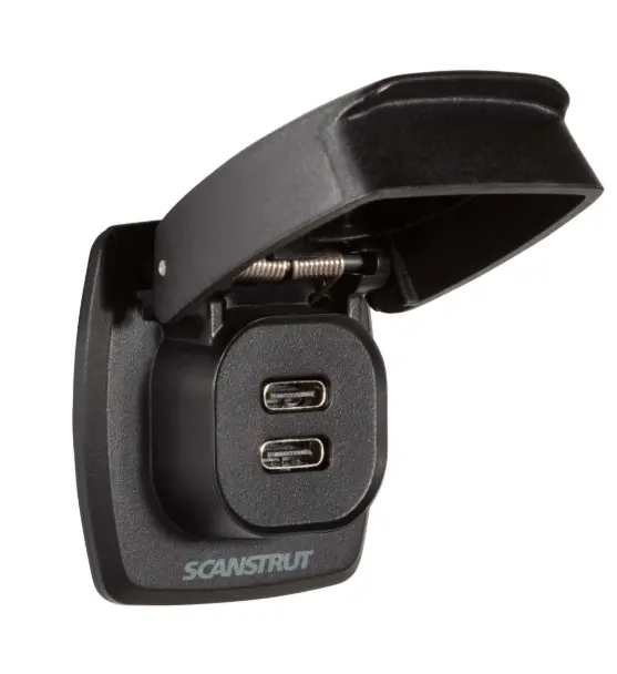 SCANSTRUT USB type C/C dual charger Socket Flip Pro Max charger