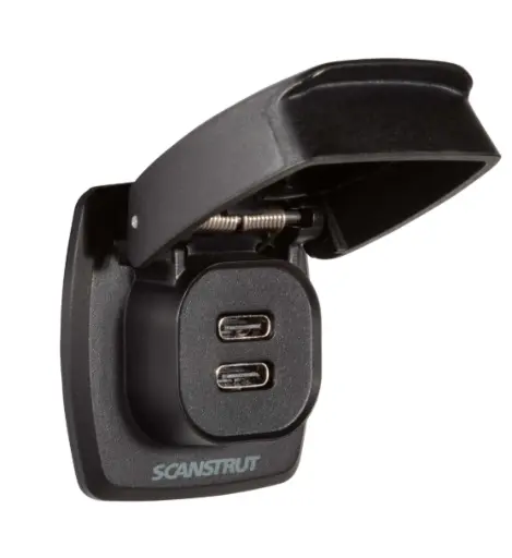 [SC-USB-F3] SCANSTRUT USB type C/C dual charger Socket Flip Pro Max charger