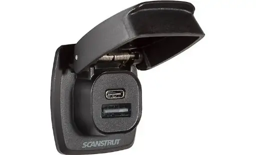 [SC-USB-F4] SCANSTRUT USB type A/C dual charger Socket Flip Pro Max dual charger
