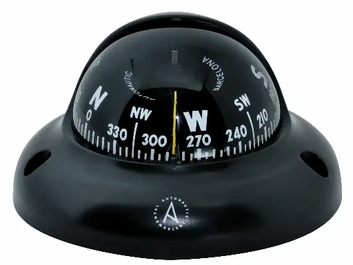 [C3001] Compass, Surface mount 65mm Black