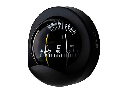 [C9-0030] Compass Bulkhead mount 85mm Conical dial Black