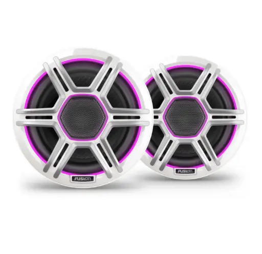 [010-02918-11] Fusion Apollo™ Speakers 7.7" LED Marine Speakers with Sports White Grilles